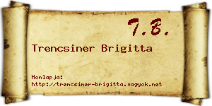 Trencsiner Brigitta névjegykártya